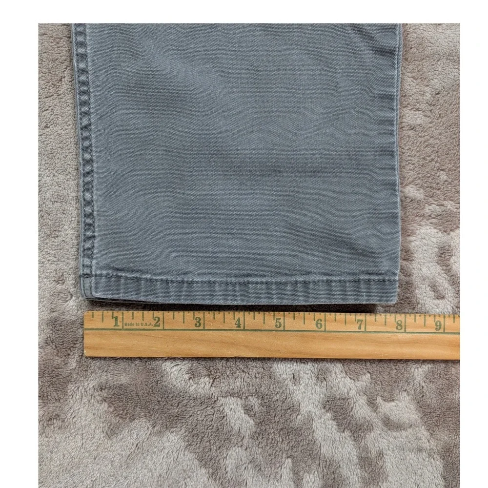 Carhartt Work Pants Mens 34x32 Gray Rugged Flex Relaxed Fit Canvas BN2517-M